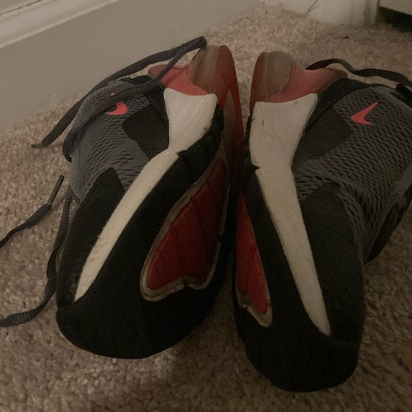 Nike Kids Air Max Gray and Pink Shoes - Picture 7 of 9